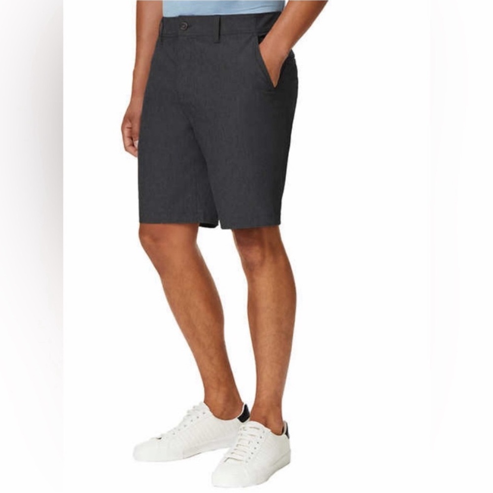 32 Degrees COOL Men’s Black Stretch Performance Flat Front Golf Shorts Sz 36